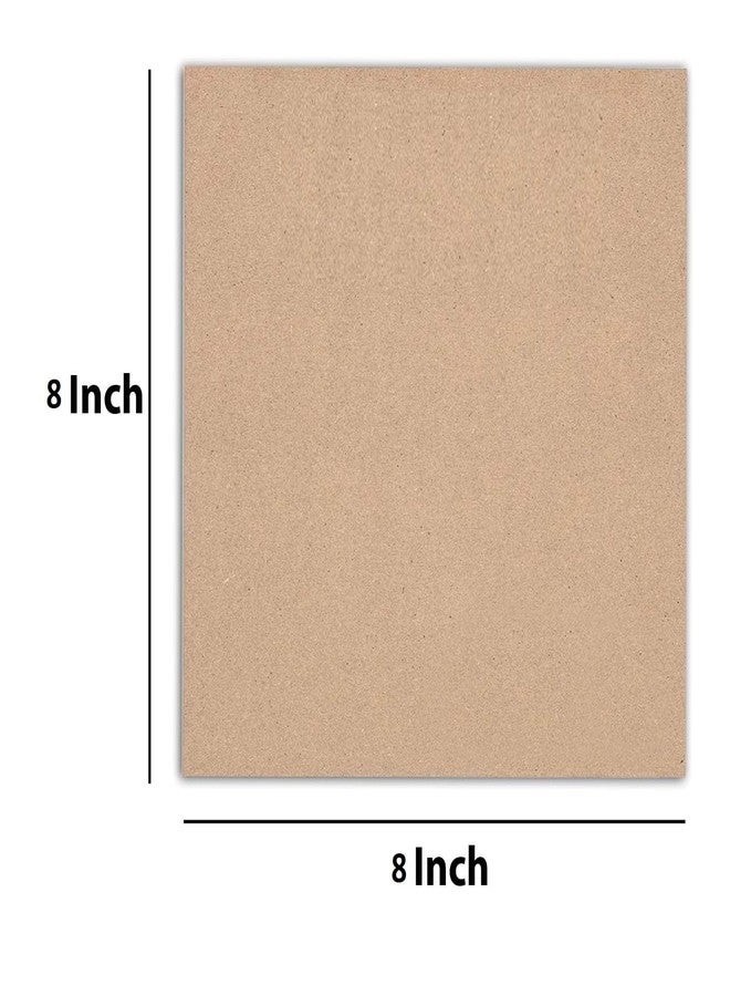 Berrybox 8x8 inch Square MDF Boards for Mandala, Lippan, Resin Art & Craft, 3mm Thick - Premium Cardboard Material for Artists, Art and Craft Students (8) - Image 2
